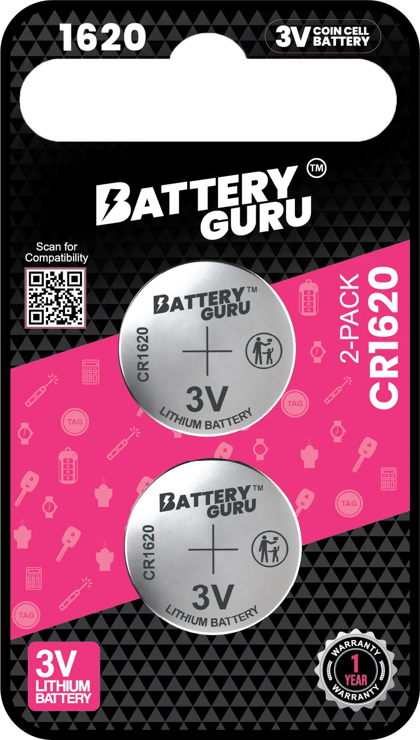 CR1620 Pack of 2