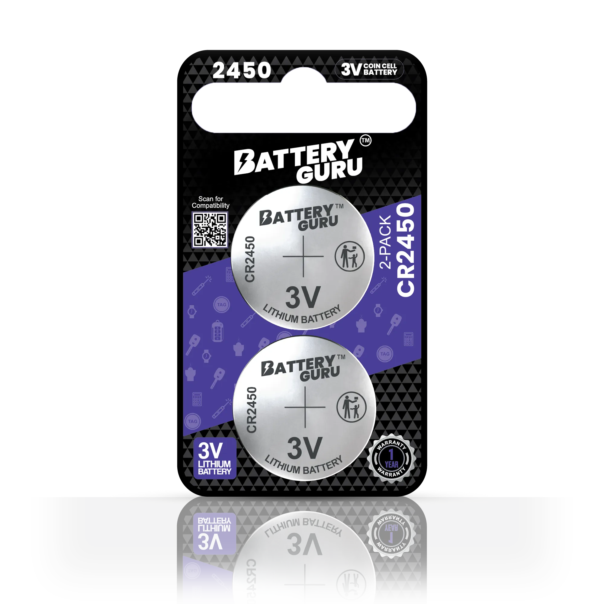 CR2450 car key battery for 2014 BMW 640iX